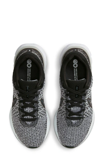 Shop Nike React Infinity Flyknit Running Shoe In Black/ Smoke Grey/ White