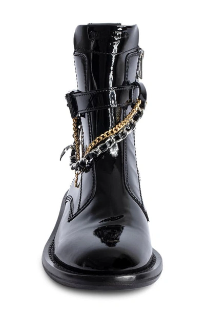 Shop Zadig & Voltaire Laureen Chain Detail Bootie In Noir