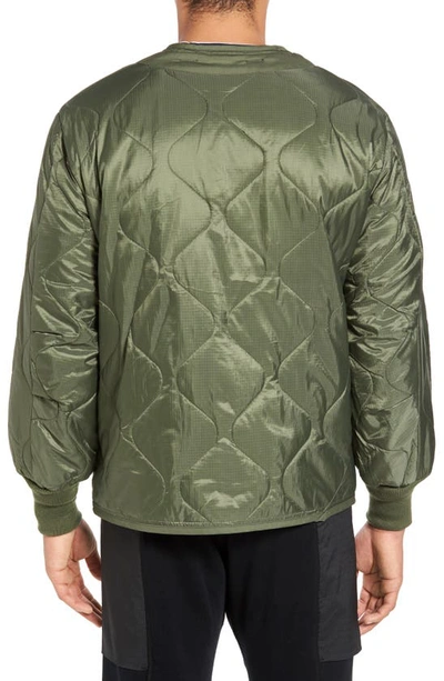 Shop Alpha Industries Als/92 Liner Jacket In Olive Green