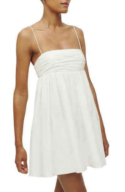 Shop Reformation Catarina A-line Minidress In White