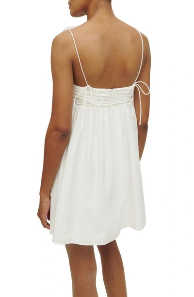 Shop Reformation Catarina A-line Minidress In White