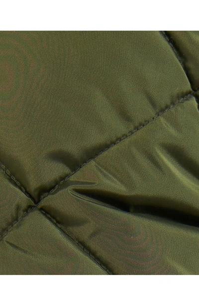 Shop Barbour Kids' Sandyford Quilted Jacket In Olive