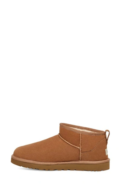 Shop Ugg Ultra Mini Classic Water Resistant Boot In Chestnut