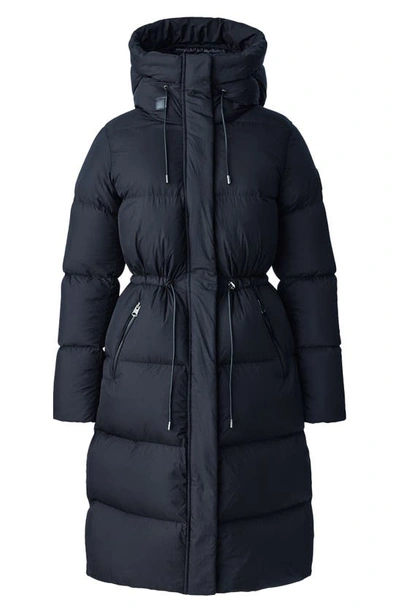 Shop Mackage Ishani Down Quilted Puffer Coat In Black