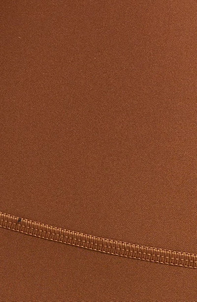 Alo Yoga Airlift High Waist Midi Leggings In Cinnamon Brown