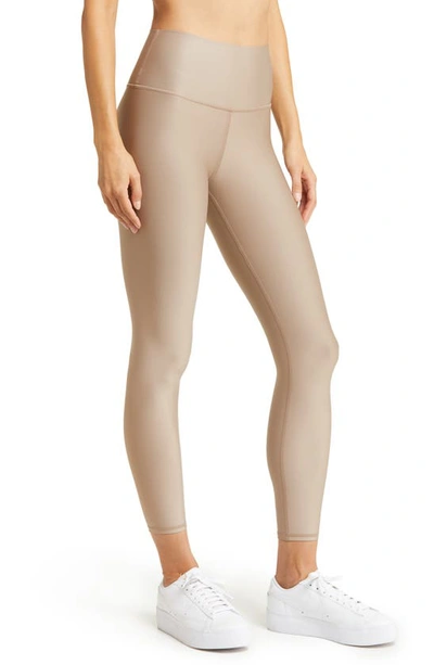 Shop Alo Yoga Airlift High Waist 7/8 Leggings In Taupe