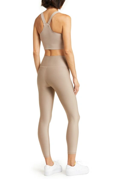 Shop Alo Yoga Airlift High Waist 7/8 Leggings In Taupe