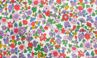 Mini Boden Kids' Shaggy Lined Print Hoodie In Aster Purple Floral