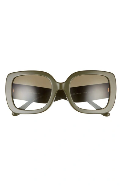 Shop Tory Burch 54mm Butterfly Sunglasses In Olive/ Olive Gradient