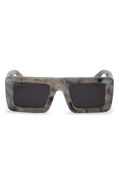 Shop Off-white Leonardo Sunglasses In Marble Dark
