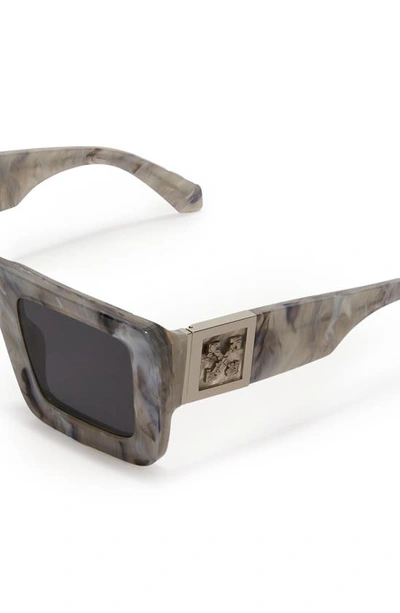 Shop Off-white Leonardo Sunglasses In Marble Dark