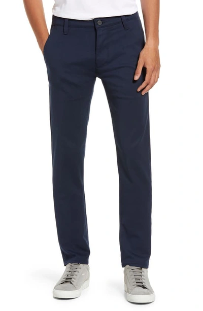 Shop 34 Heritage Verona Slim Fit Flat Front Chino Pants In Navy High Flyer