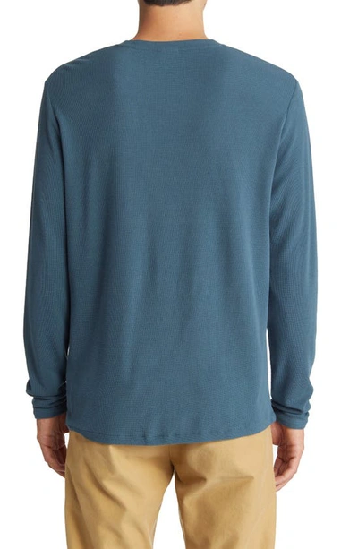 Shop Nn07 Clive 3323 Slim Fit Long Sleeve T-shirt In Sea Blue