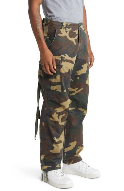 Shop Alpha Industries M-65 Cargo Pants In Woodland Camo