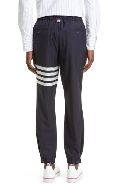 Thom Browne 4-bar Wool Track Pants In Navy