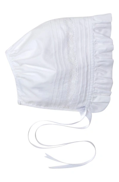 Shop Kissy Kissy New Silene Cotton Christening Gown & Bonnet In White