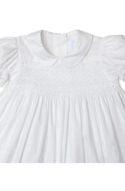 Kissy Kissy New Silene Cotton Christening Gown & Bonnet In White