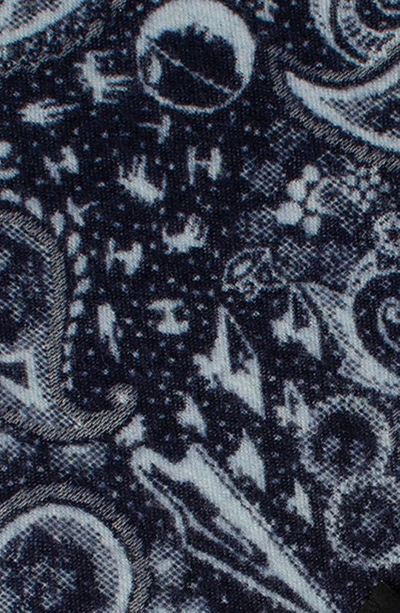 Cufflinks, Inc . Star Wars™ Darth Vader Paisley Merino Wool Blend Scarf In Gray