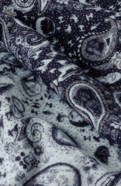 Cufflinks, Inc . Star Wars™ Darth Vader Paisley Merino Wool Blend Scarf In Gray