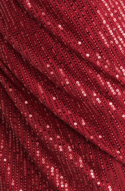 Shop Area Stars Sequin Cocktail Dress In Burgundy