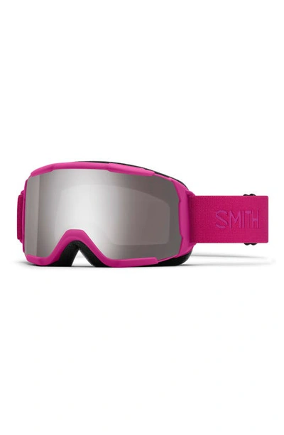 Shop Smith Showcase Over The Glass 145mm Chromapop™ Snow Goggles In Fuschia / Platinum