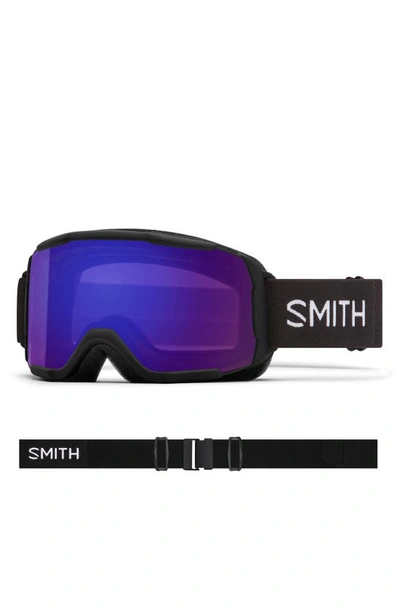 Shop Smith Showcase Over The Glass 145mm Chromapop™ Snow Goggles In Black / Violet Mirror