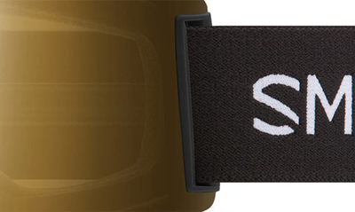 Shop Smith Squad Mag™ 186mm Snow Goggles In Black / Chromapop Black Gold