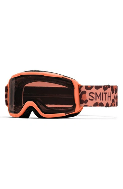 Smith Daredevil Snow Goggles In Coral Cheetah Print / Rc36