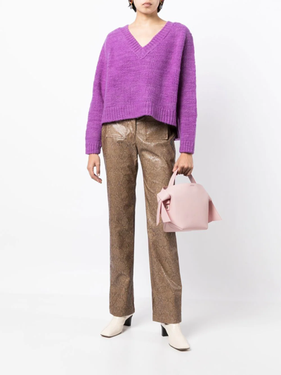 Shop Rejina Pyo Elliot V-neck Sweater In Purple