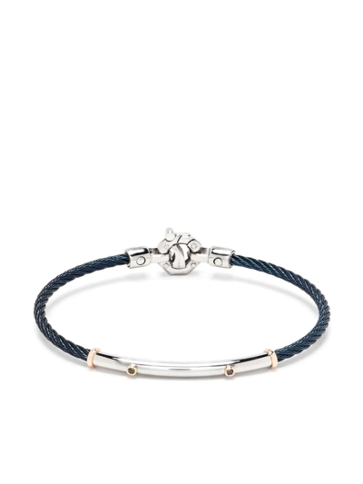 Shop Baraka Diamond-detail Rope Chain Bracelet In Pink
