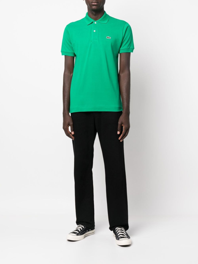 LACOSTE LOGO-PATCH SHORT-SLEEVE POLO SHIRT 