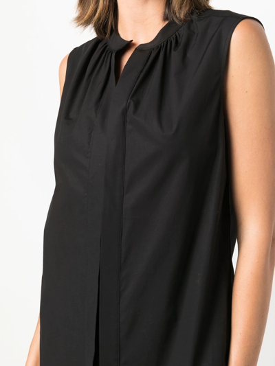 Shop Câllas Olympia Sleeveless Blouse In Black