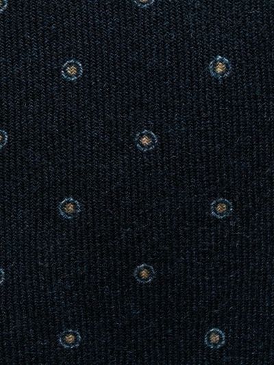 Brunello Cucinelli All-over Graphic-print Tie In Blau