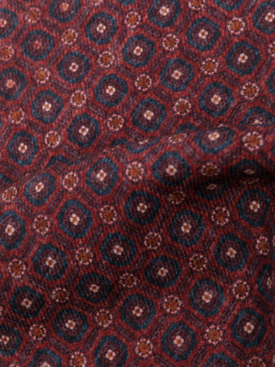 Brunello Cucinelli All-over Graphic-print Handkerchief In Rot