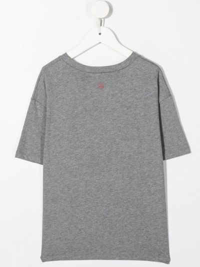 Shop Douuod Slogan-print Short-sleeve T-shirt In Grey