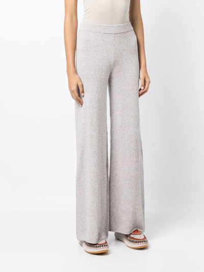 Onefifteen High-waist Knitted Trousers In Pink