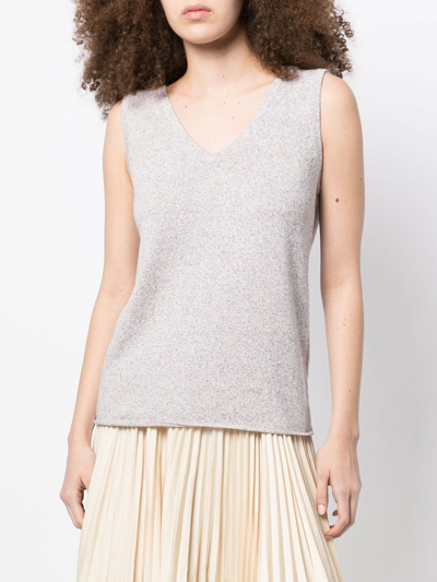 Onefifteen Cut-out Detail Sleeveless Top In Purple