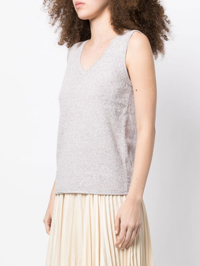 Onefifteen Cut-out Detail Sleeveless Top In Purple