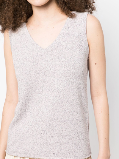 Onefifteen Cut-out Detail Sleeveless Top In Purple