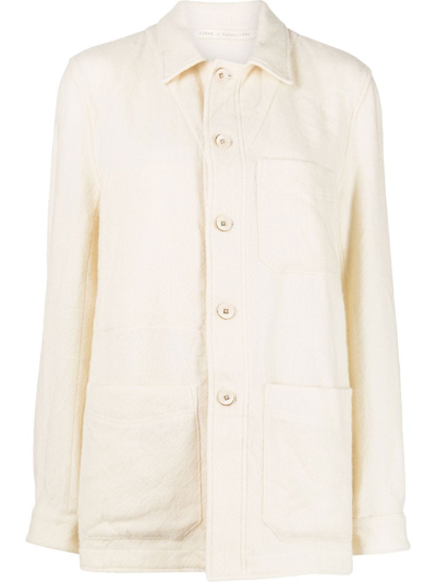 Shop Forme D'expression The Work Multi-pocket Overshirt In Neutrals