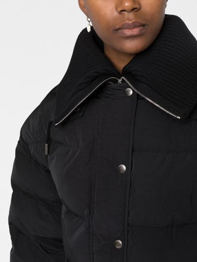 Shop Jacquemus Briciola Cropped Puffer Jacket In Schwarz