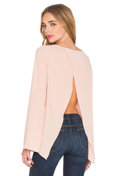 Blaque Label Open Back Top In Blush