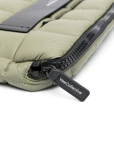 Veecollective Porter Quilted Shoulder Bag In Grün