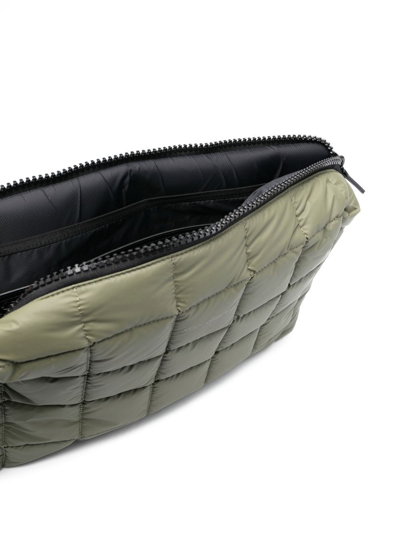 Veecollective Porter Quilted Shoulder Bag In Grün