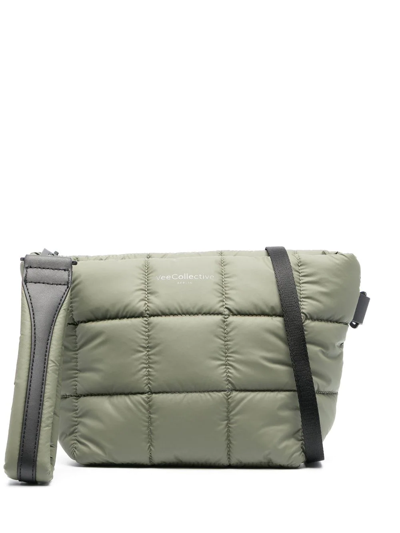 Shop Veecollective Porter Quilted Shoulder Bag In Grün