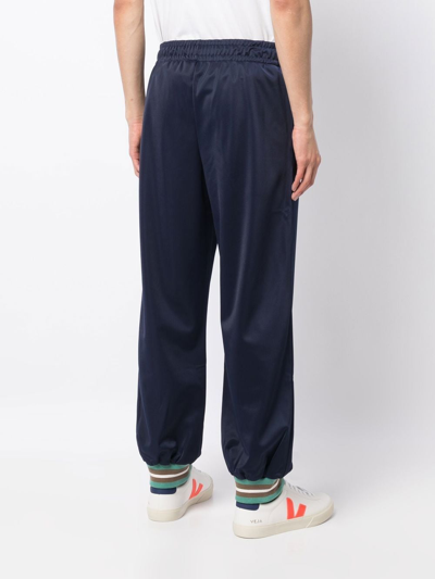 Shop Bluemarble Ribbed-detail Track Pants In Blue