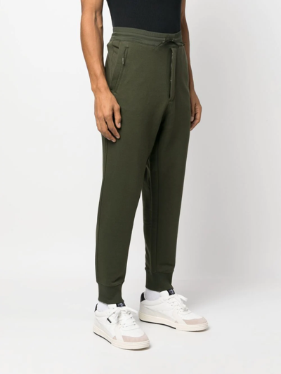 Shop Y-3 Tapered Drawstring Track Pants In Grün