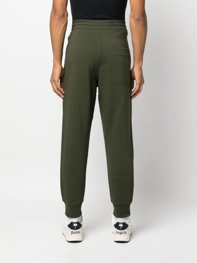 Shop Y-3 Tapered Drawstring Track Pants In Grün