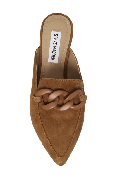 Steve Madden Fleur Pointed Toe Mule In Cognac Suede