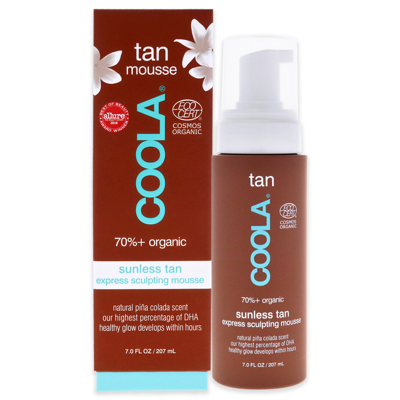 Shop Coola Organic Gradual Sunless Tan Express Sculpting Mousse By  For Unisex - 7 oz Bronzer In Beige